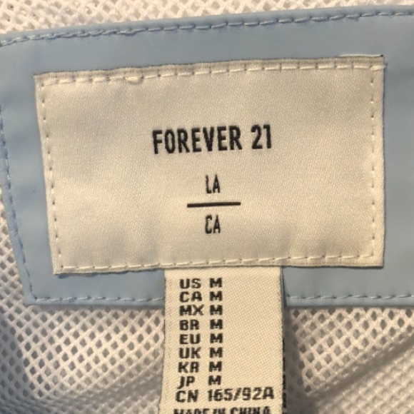 Light Blue Raincoat Size Medium - Picture 3 of 3